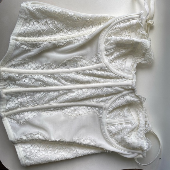 Urban Outfitters Corset Top White - Picture 2 of 3